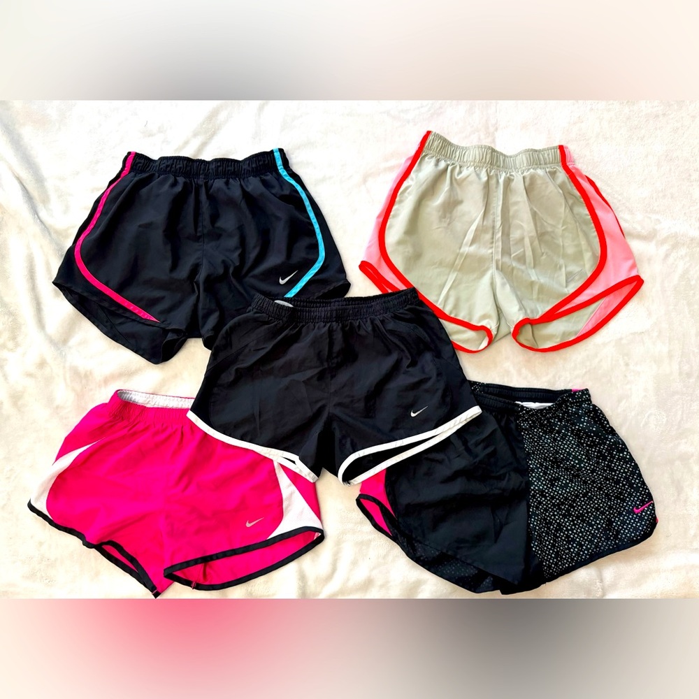 Nike Active Shorts (set of 5) XS assorted colors